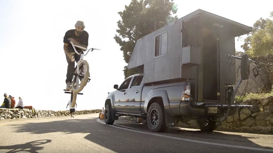 BMX PRO Corey Martinez Travels Country in Self-Built Tacoma Rig
