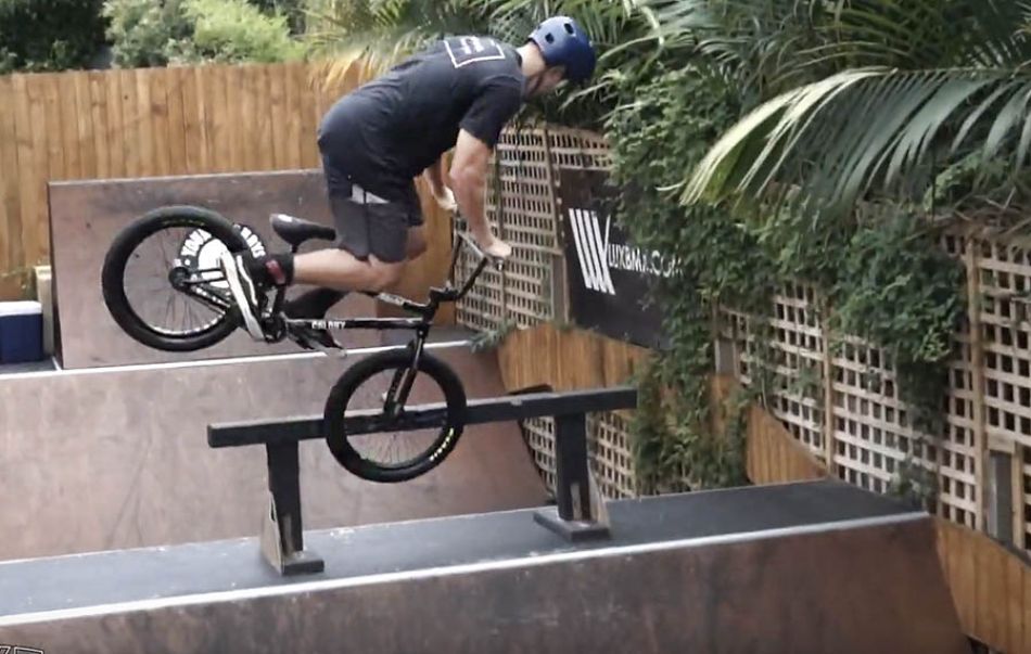 LUXBMX game of bike hosted by Boyd Hilder. Jay Loennker vs Mitch Campbell