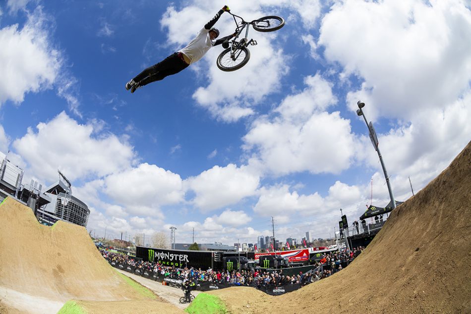 monster energy andy buckworth toyota triple challenge third place superman
