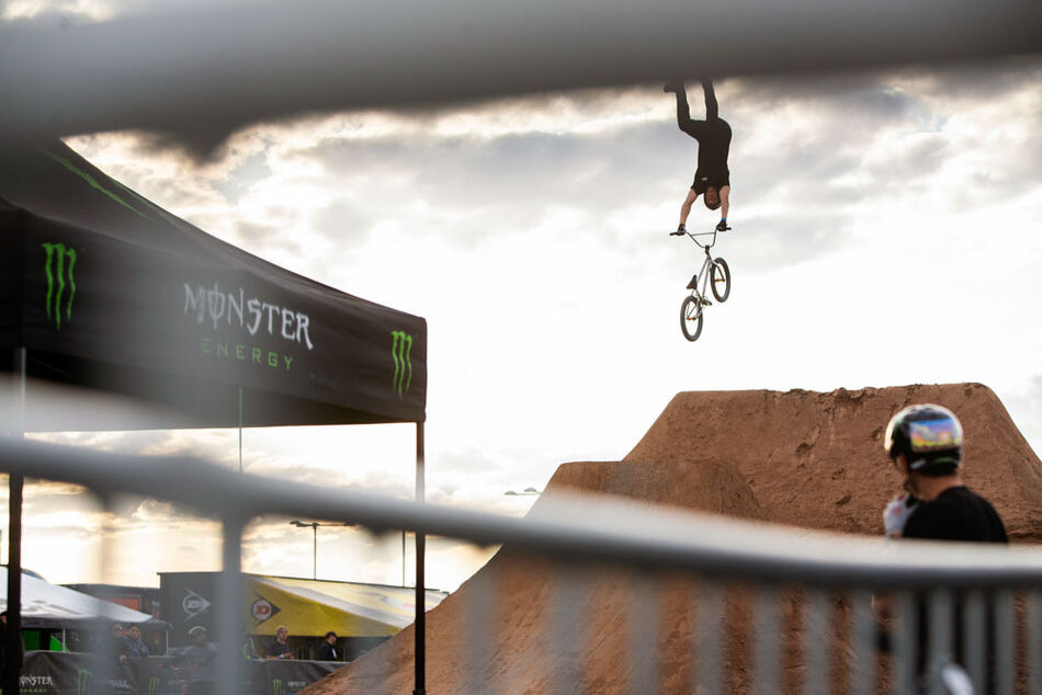 bmx triple glendale 2024 podium ryan williams front flip kiss of death