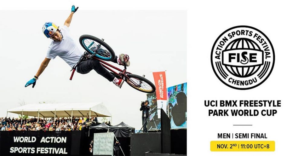 LIVE on FATBMX: FISE CHENGDU 2019: UCI BMX Freestyle Park World Cup Men Semi Final
