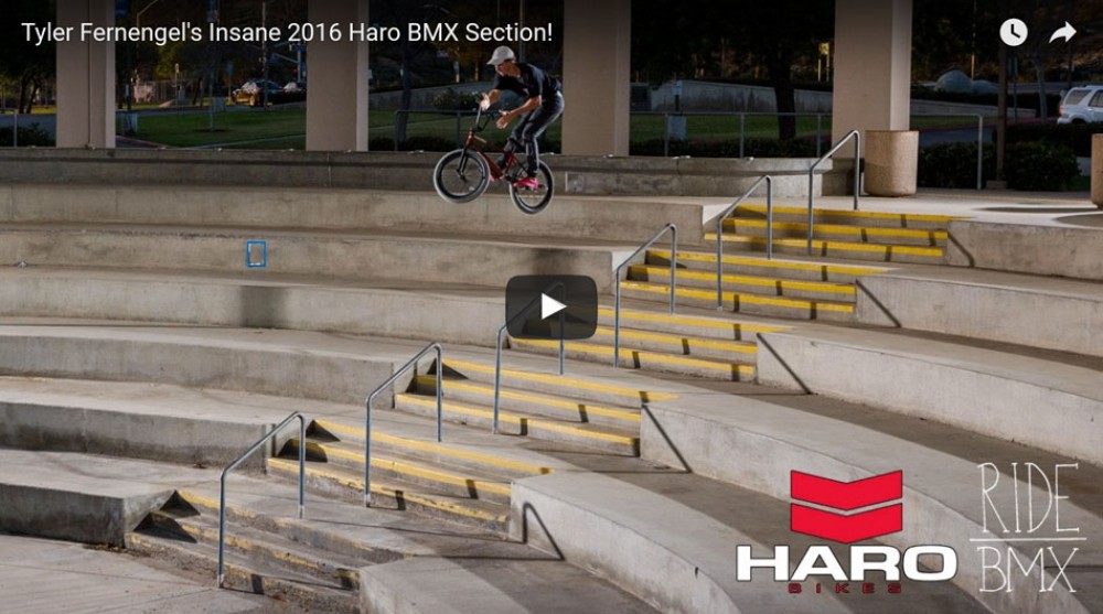 Tyler Fernengel&#039;s Insane 2016 Haro BMX Section!