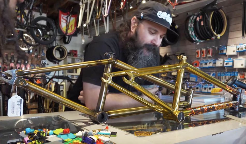 Unboxing &amp; BREAKING in my NEW 24k Gold BMX bike! By Chad Kerley