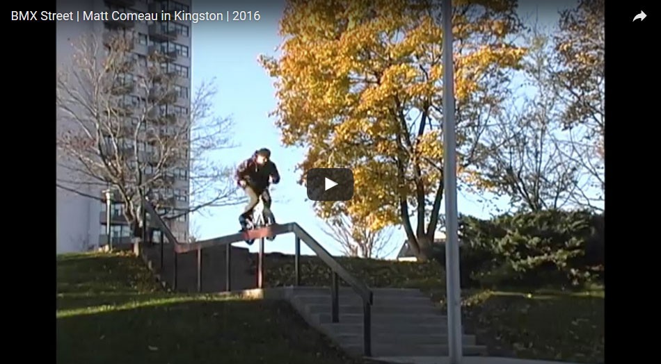 BMX Street | Matt Comeau in Kingston | 2016 LandoVision