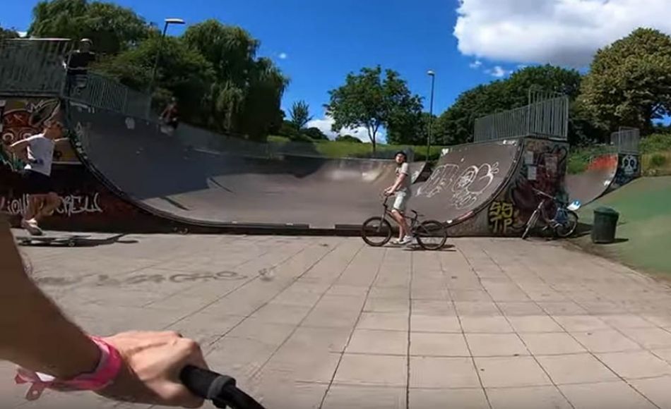 BMX Street Riding in Cologne, Germany ( POV )