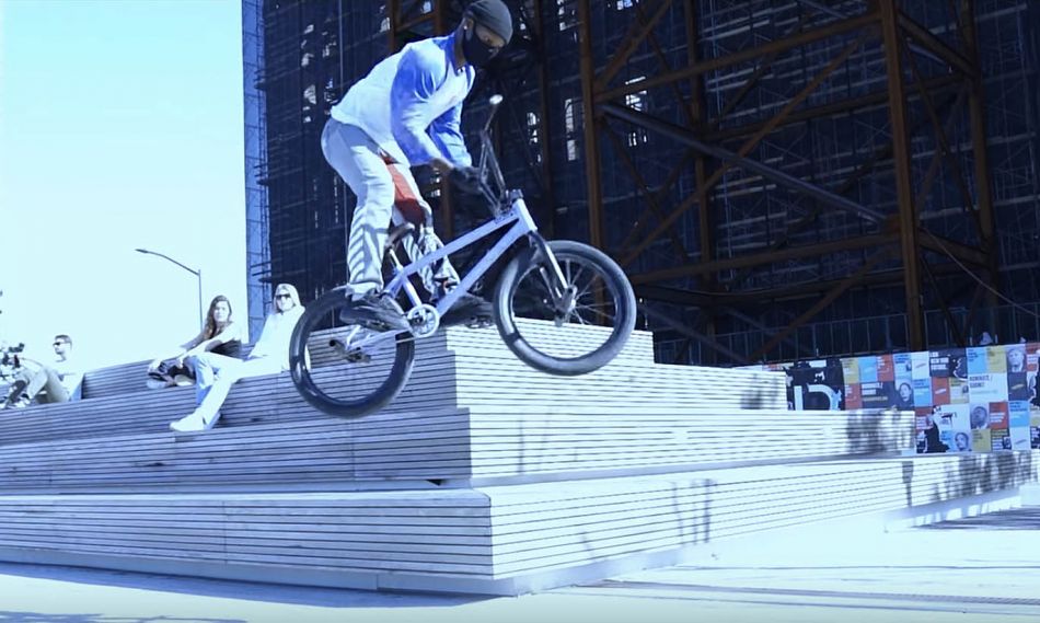 NYC BMX STREET RIDER - MARKUS HOYTE | Official Cinematic BMX Video | LIFE BEHIND GRIPS