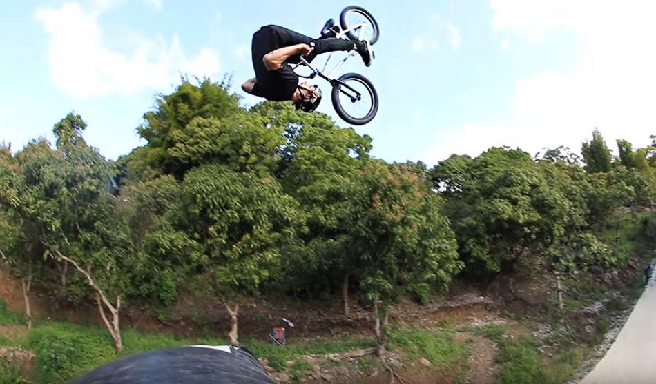 INSANE BMX TRICKS ON BACKYARD MEGA RAMP! by Ryan Williams