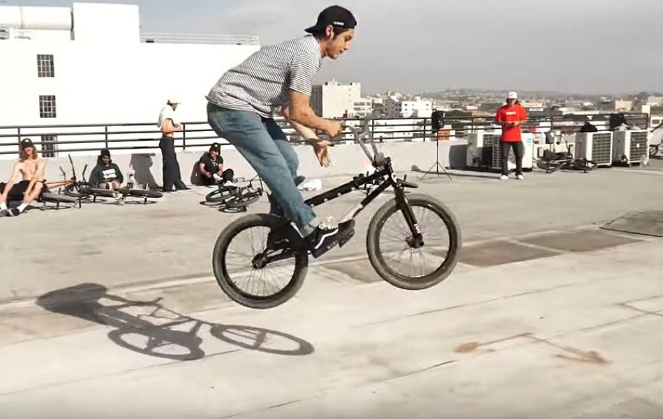 SKYSCRAPER GAME OF BIKE - POOR HOMIE VS MIKEY TYRA - BMX