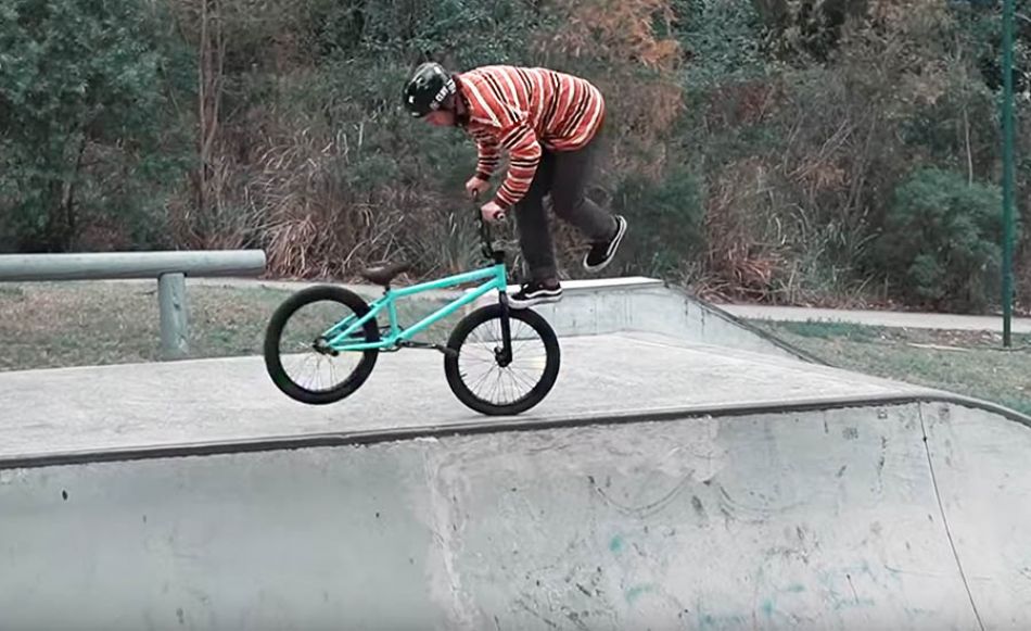 RIDING BMX AT THE DREAM BACKYARD SKATEPARK by Chance Brejnakowski