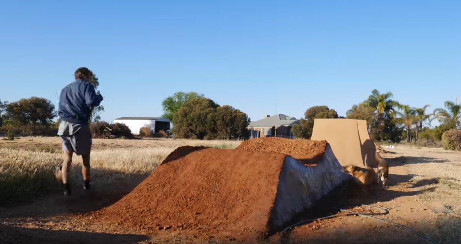 Building a Dirt Jump Roller Time-lapse