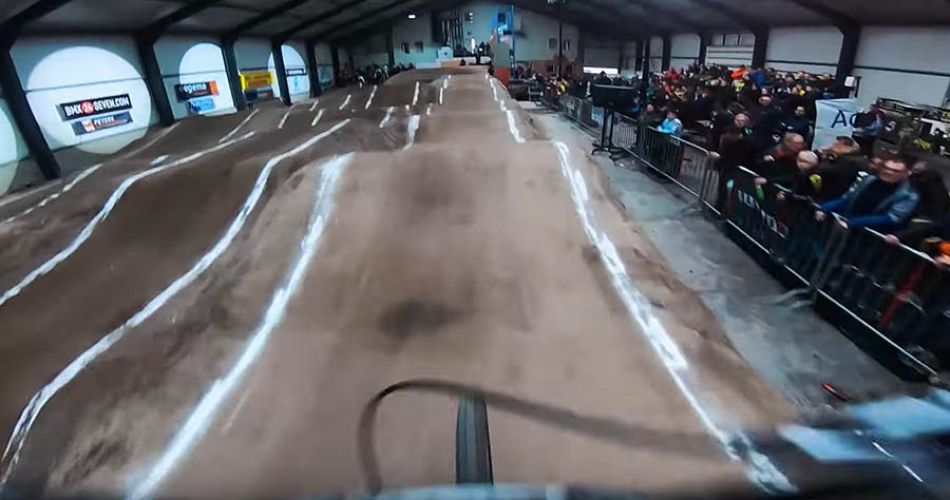 GoPro POV - KIMMANN INDOOR NO CHAIN BMX RACE by Justin Kimmann