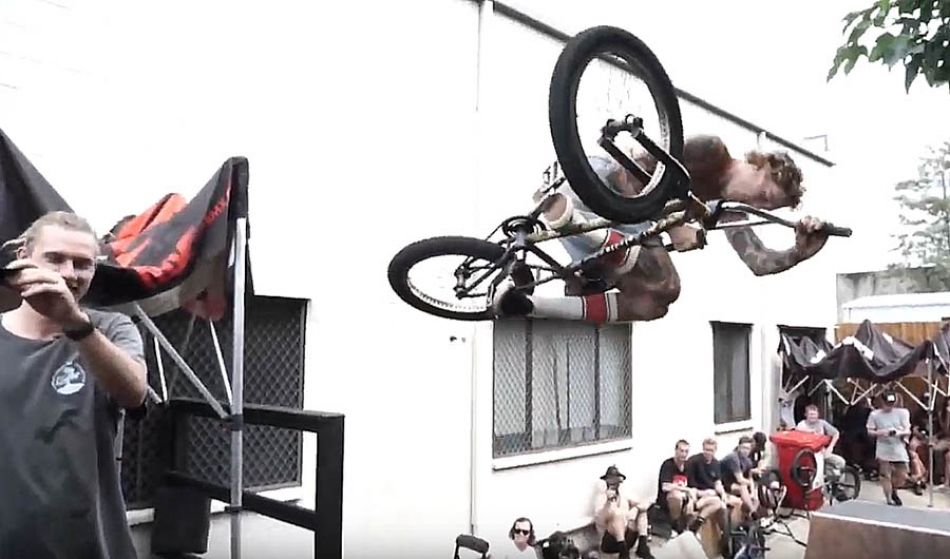 LUXBMX game of bike, hosted by Boyd Hilder. Jon Mackellar vs Matt Vaux