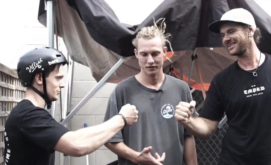 LUXBMX game of bike, hosted by Boyd Hilder. Jerry Vandervalk vs Lachlan Kirkwood