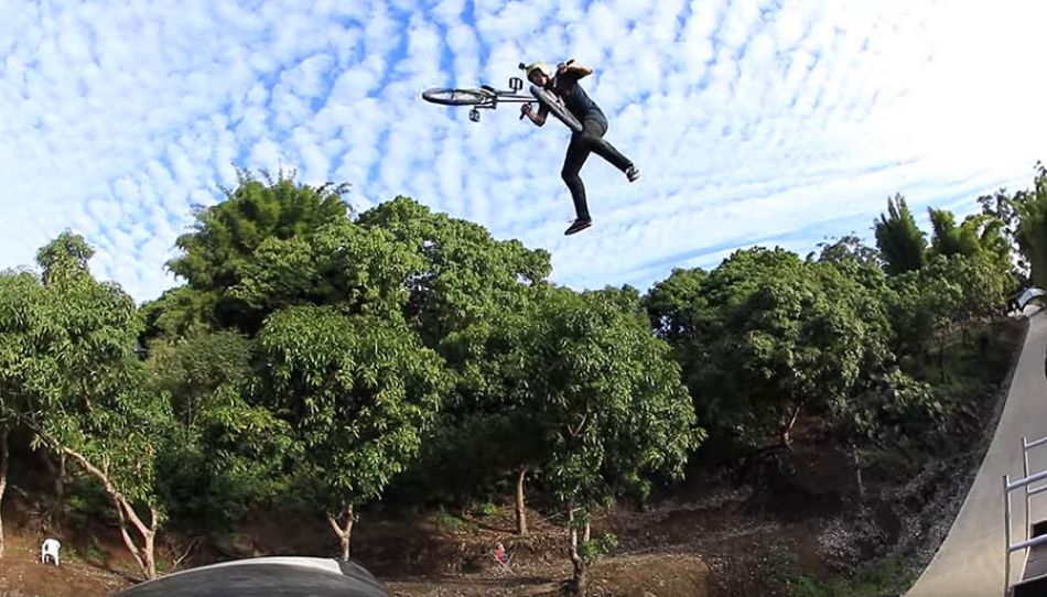 LEARNING BMX TRICKS ON A MEGA RAMP! by Ryan Williams