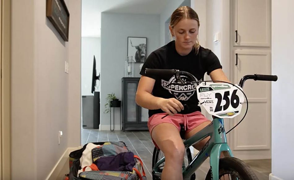 How Pro BMX Racer Lexis Colby Packs Her BMX Bag for a Trip! by SupercrossBMX