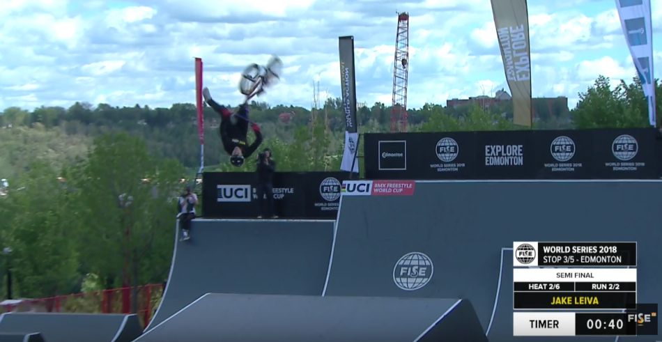 Jake Leiva Winning Run - UCI BMX Freestyle Park World Cup Semi Final | FISE Edmonton 2018