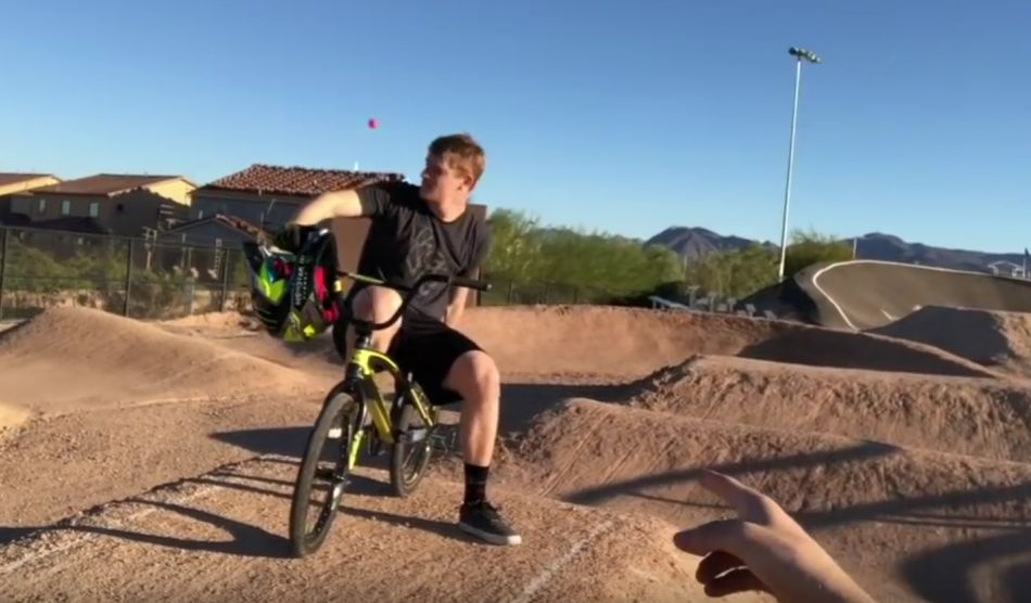 Call a line, SEND a line! - Pump Track by Connor Fields