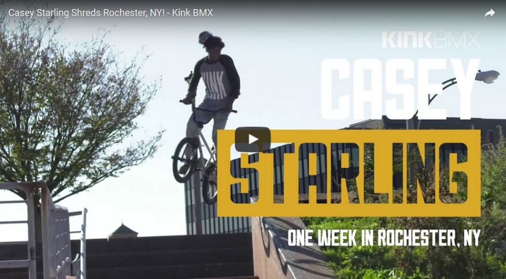 Casey Starling Shreds Rochester, NY! by Kink BMX