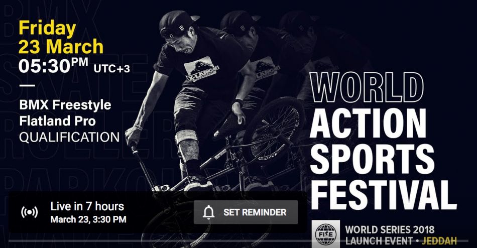 FWS 2018 LAUNCH EVENT JEDDAH: BMX Flatland Pro Qualification