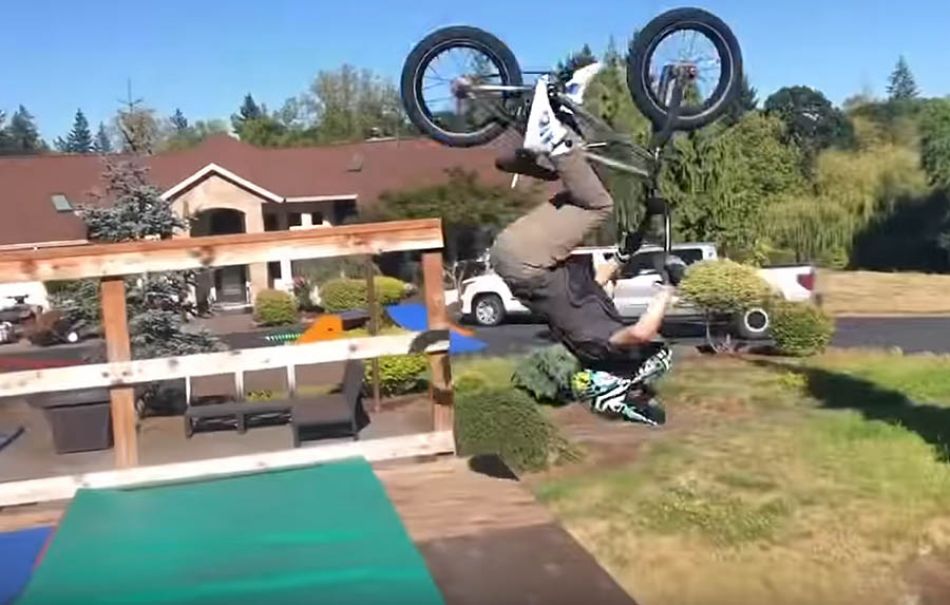 My first BACK FLIP! @Caidenbmx by Bmx Caiden