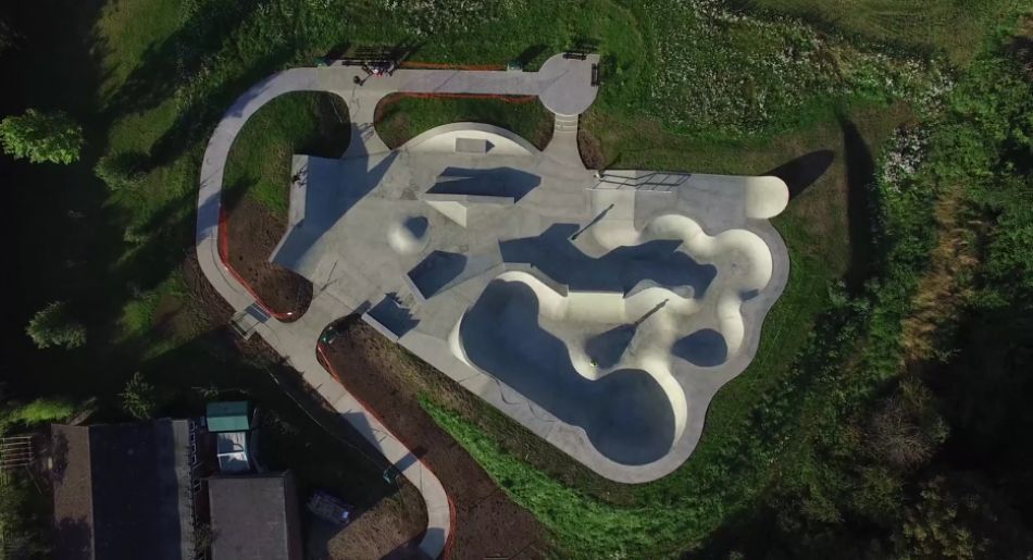 Henley Skatepark from above