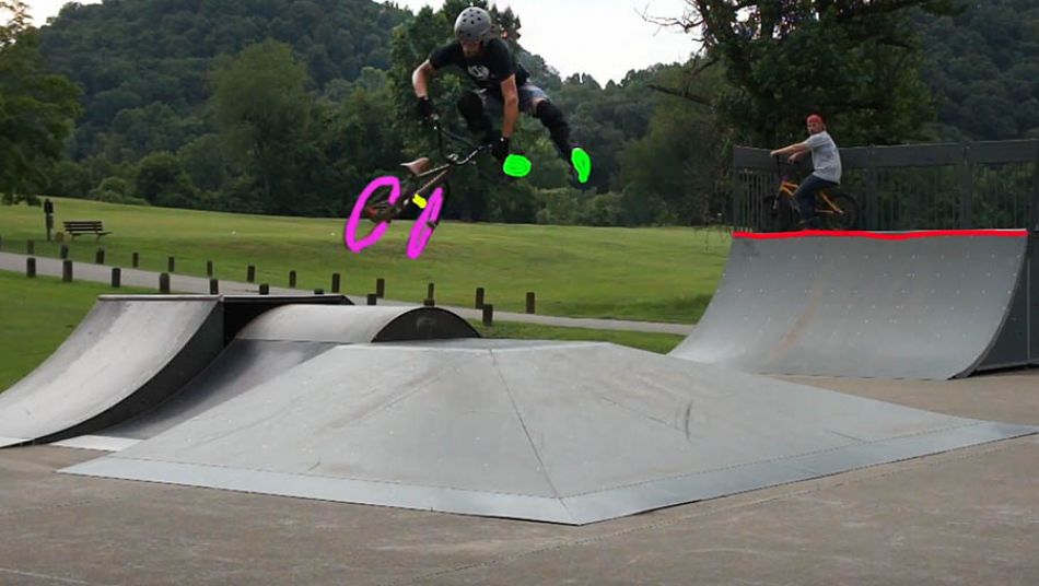 A Rad BMX Animation edit. Awesome Tricks with Cool art by BMX Pete