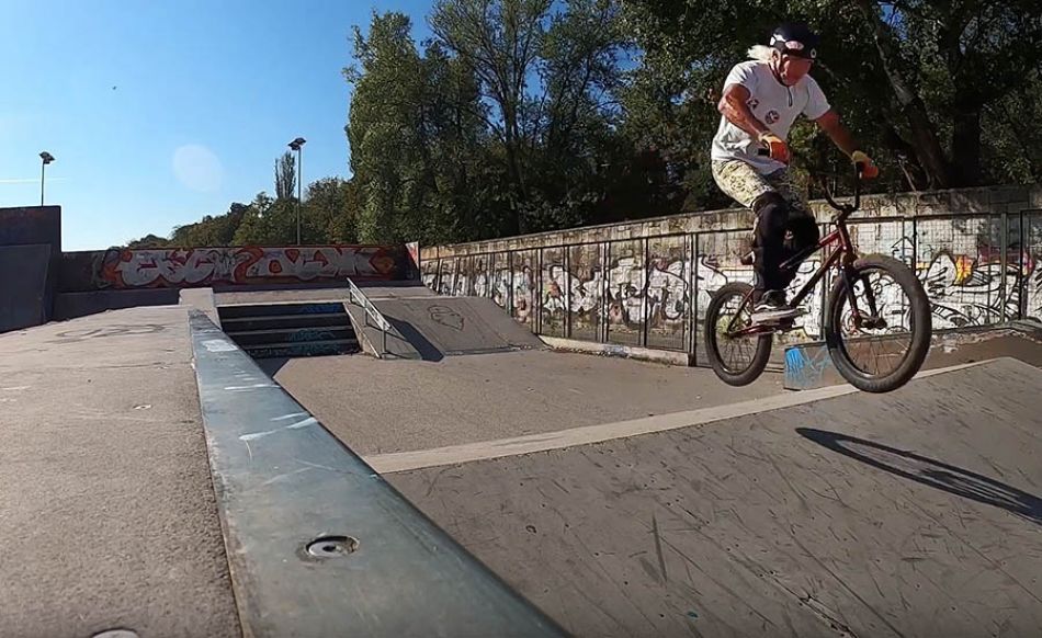 68 YEARS OLD BMX THRILL SEEKER by Mendo Veljanoski