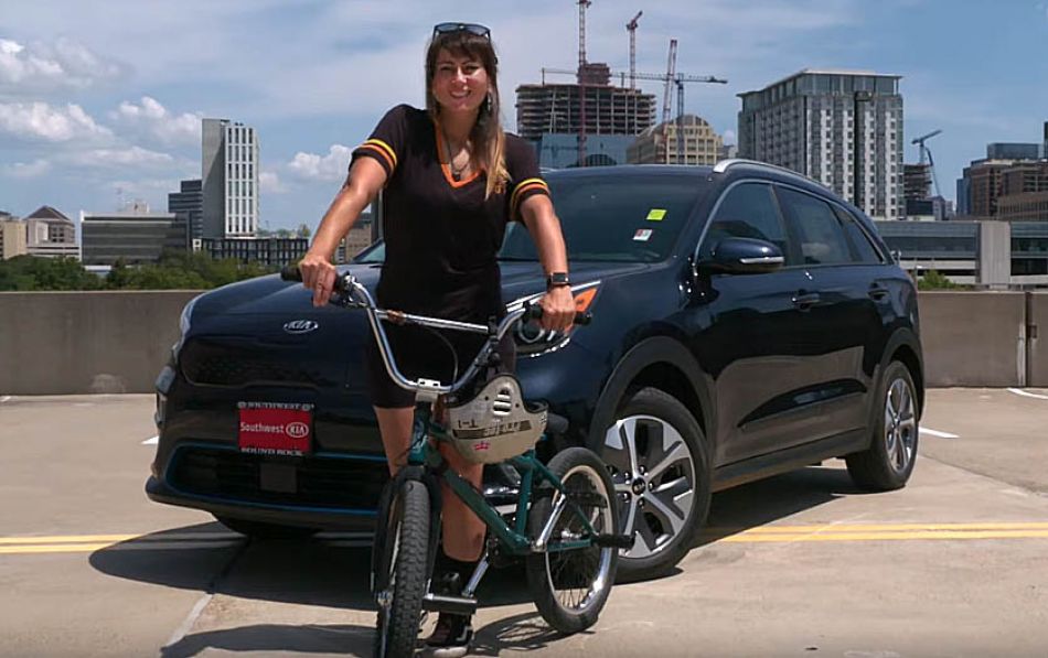 BMX Star, Nina Buitrago, gets the Electric Vehicle &#039;Buzz&#039;