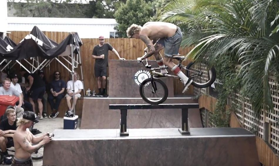 LUXBMX game of bike, hosted by Boyd Hilder. Jon Mackellar and Alex Hiam