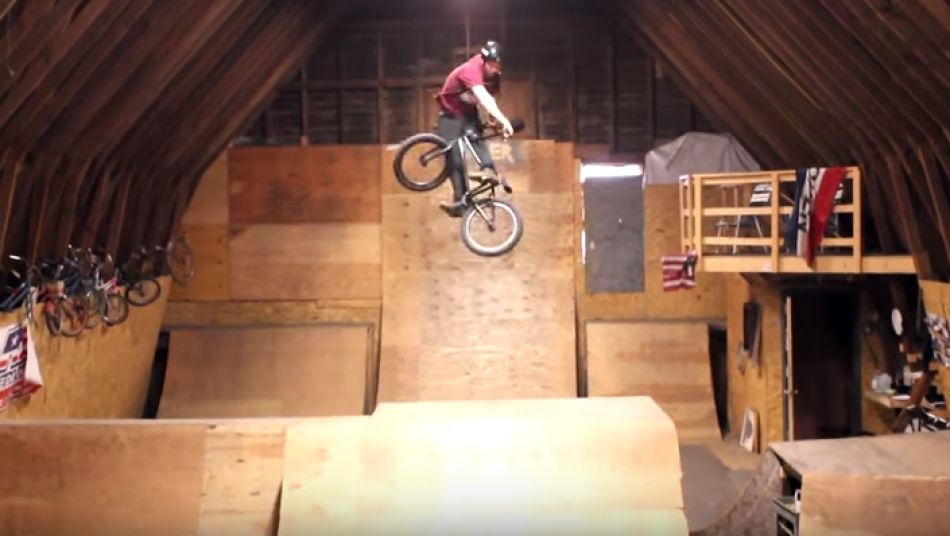 CRAZY RAMP PARK INSIDE OF BARN! by Anthony Panza