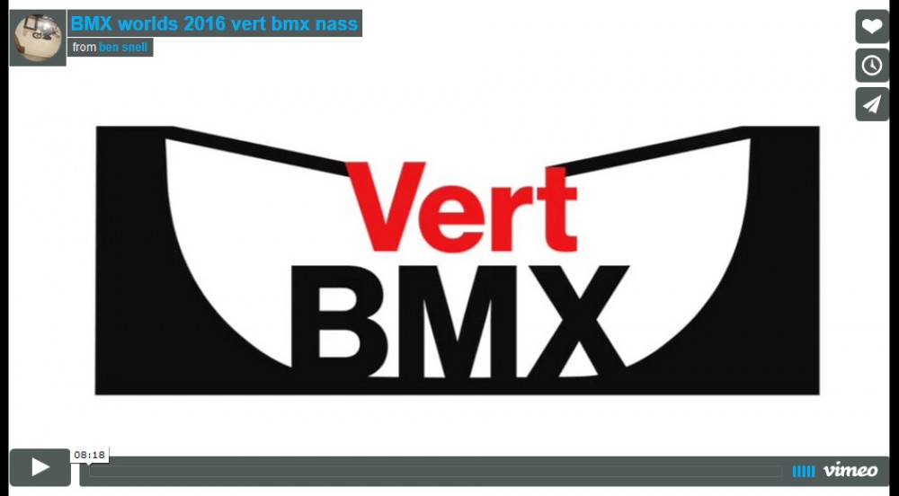 Vert bmx Nass 2016  from Ben Snell