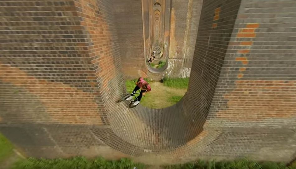 EPIC Drone Shot Of 4 BMX Riders (FAMOUS BRIDGE) by tall order