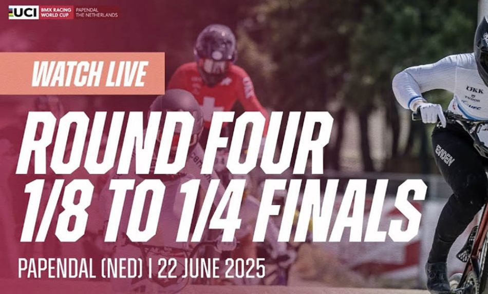 LIVE - Round Four: 1/8 to 1/4 Finals | 2025 UCI BMX Racing World Cup by UCI