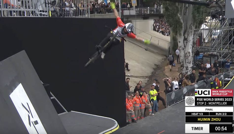 Huimin Zhou - 1st Place UCI BMX Freestyle Park World Cup Women&#039;s Final