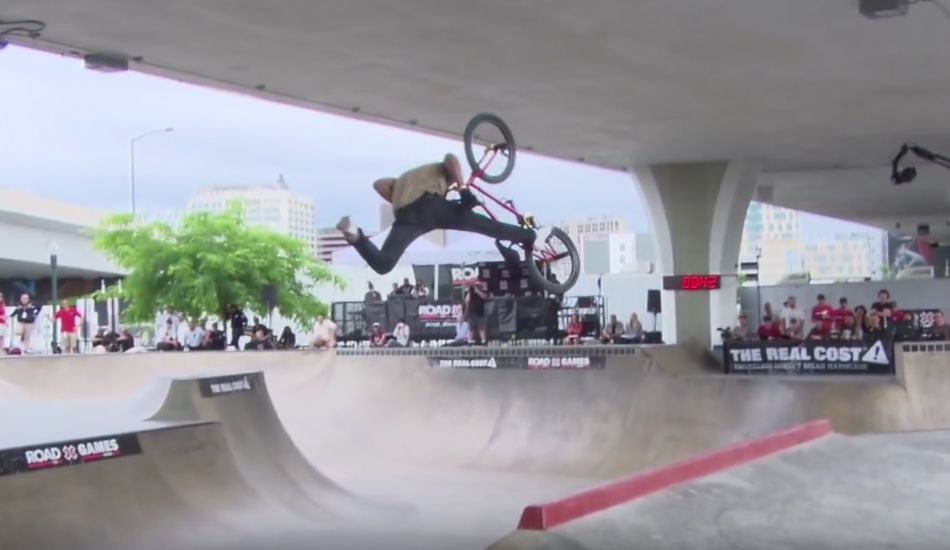 Mykel Larrin wins BMX Park l Road To X Games Boise 2018