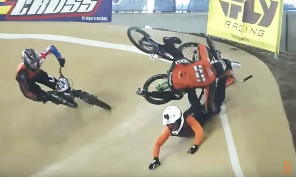 BMX RACE CRASHES - Drew Polk