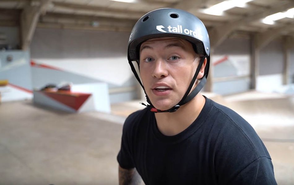 INSANE BACKFLIP OVER MASSIVE GAP IN SKATEPARK! by Kieran Reilly