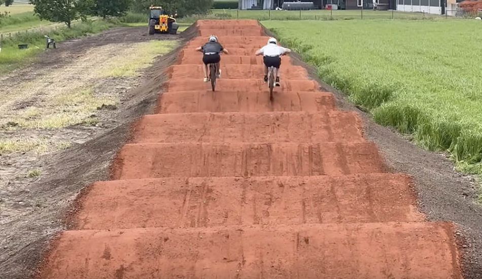 First Ever BMX Straight Rhythm Track?! By Justin Kimmann