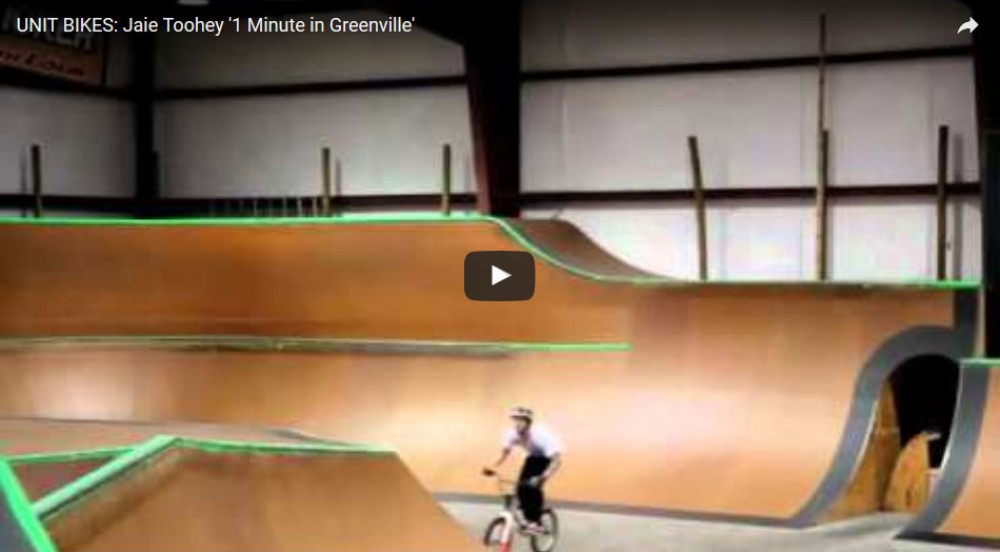 UNIT BIKES: Jaie Toohey &#039;1 Minute in Greenville&#039; by JamiieRawkz