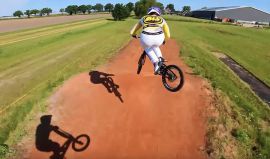BMX Straight Rhythm Track // Riding & Shaping by Justin Kimmann
